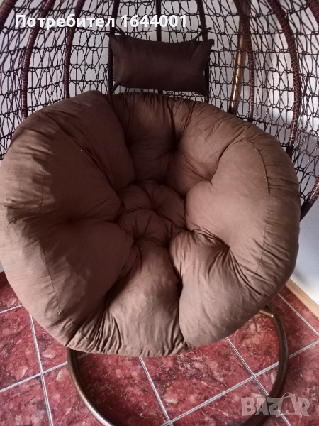 2бр голяма кръгла възглавница ПУФ Плюш Легло за куче , снимка 1