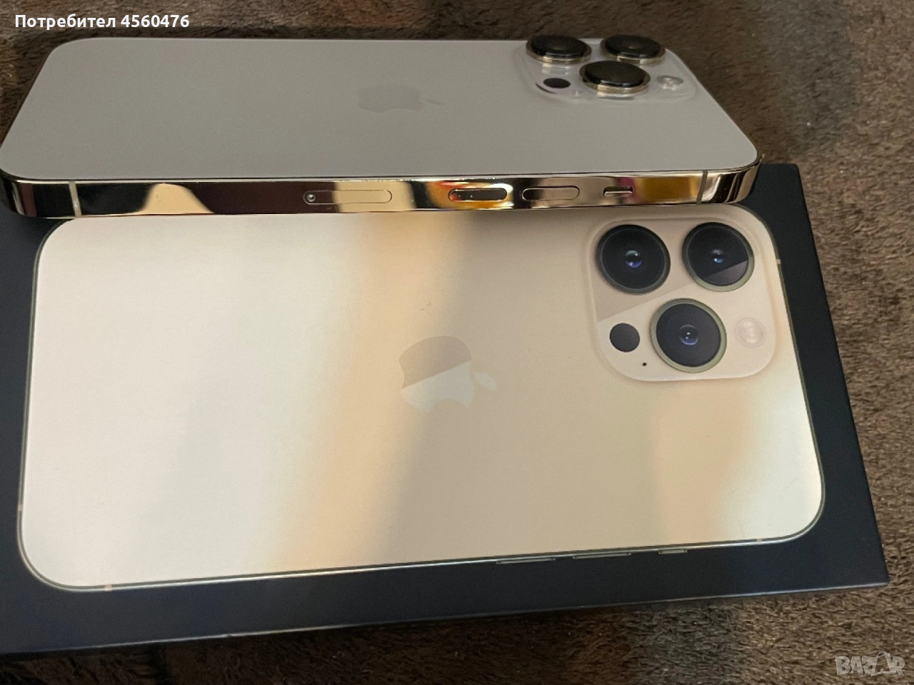 iPhone 13 Pro 128 Gb Gold златен КАТО НОВ, снимка 1