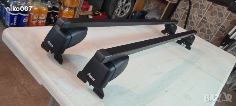 Atera-опел астра-опел зафира-греди-рейки-релси за куфар-багажник-автобокс, снимка 1