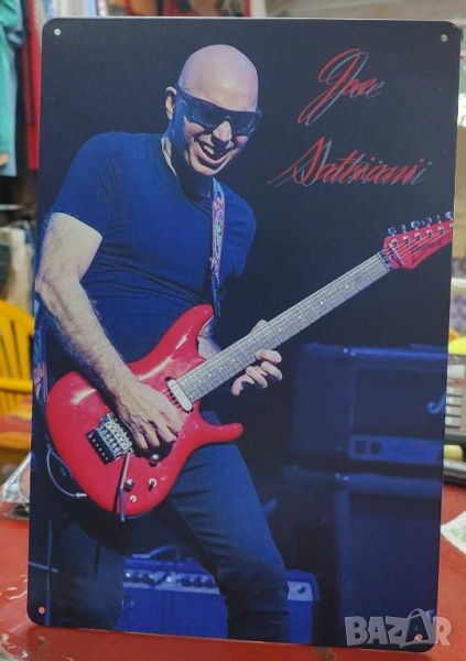 Joe Satriani-метална табела(плакет), снимка 1