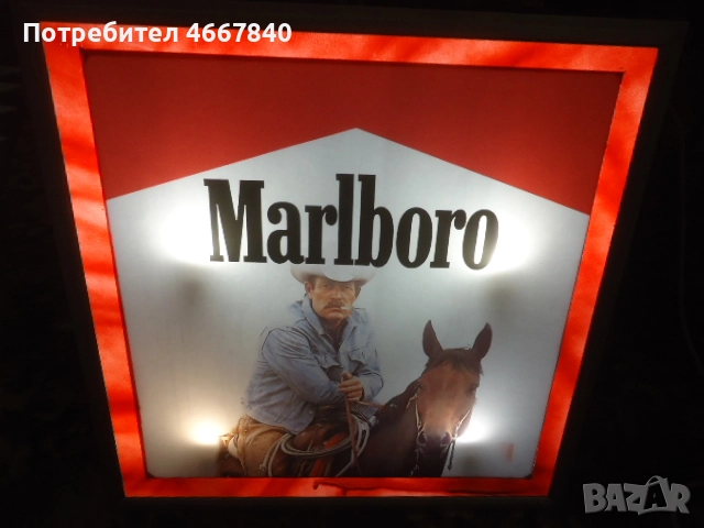 Marlboro  рекламна табела ретро., снимка 1