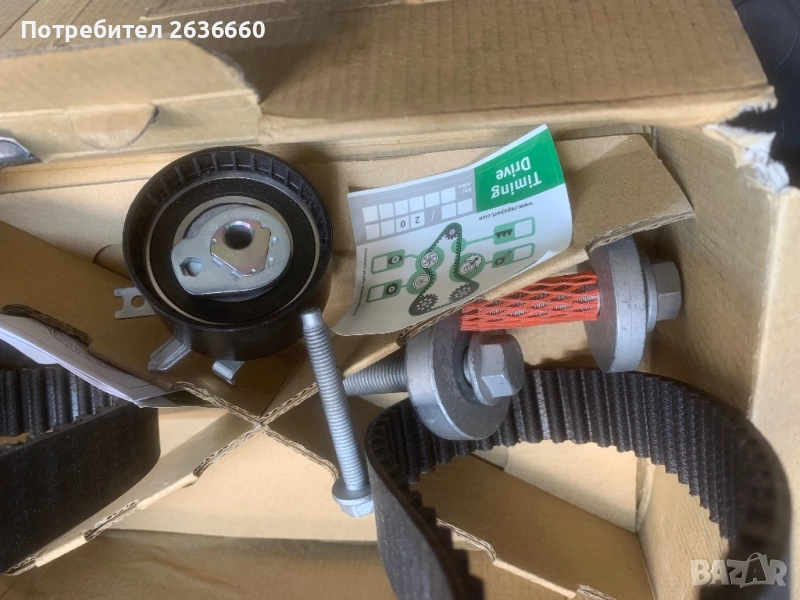 Комплект ангренажен ремък , снимка 1