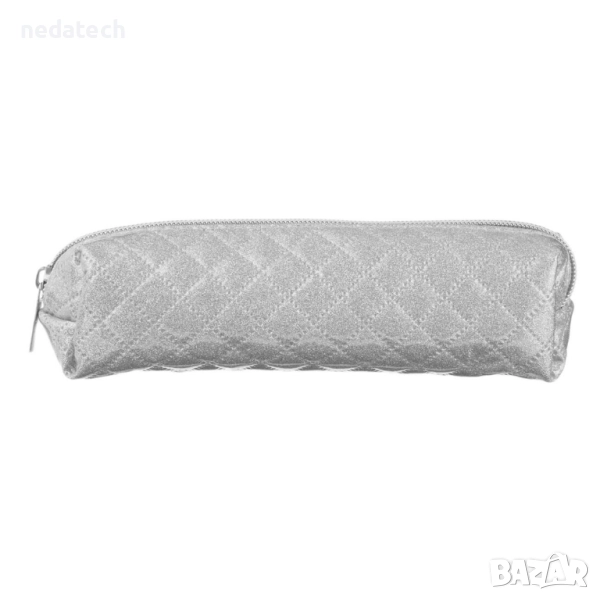 Несесер за училище, Сребро, 20,5x5,5x5,5 см., снимка 1