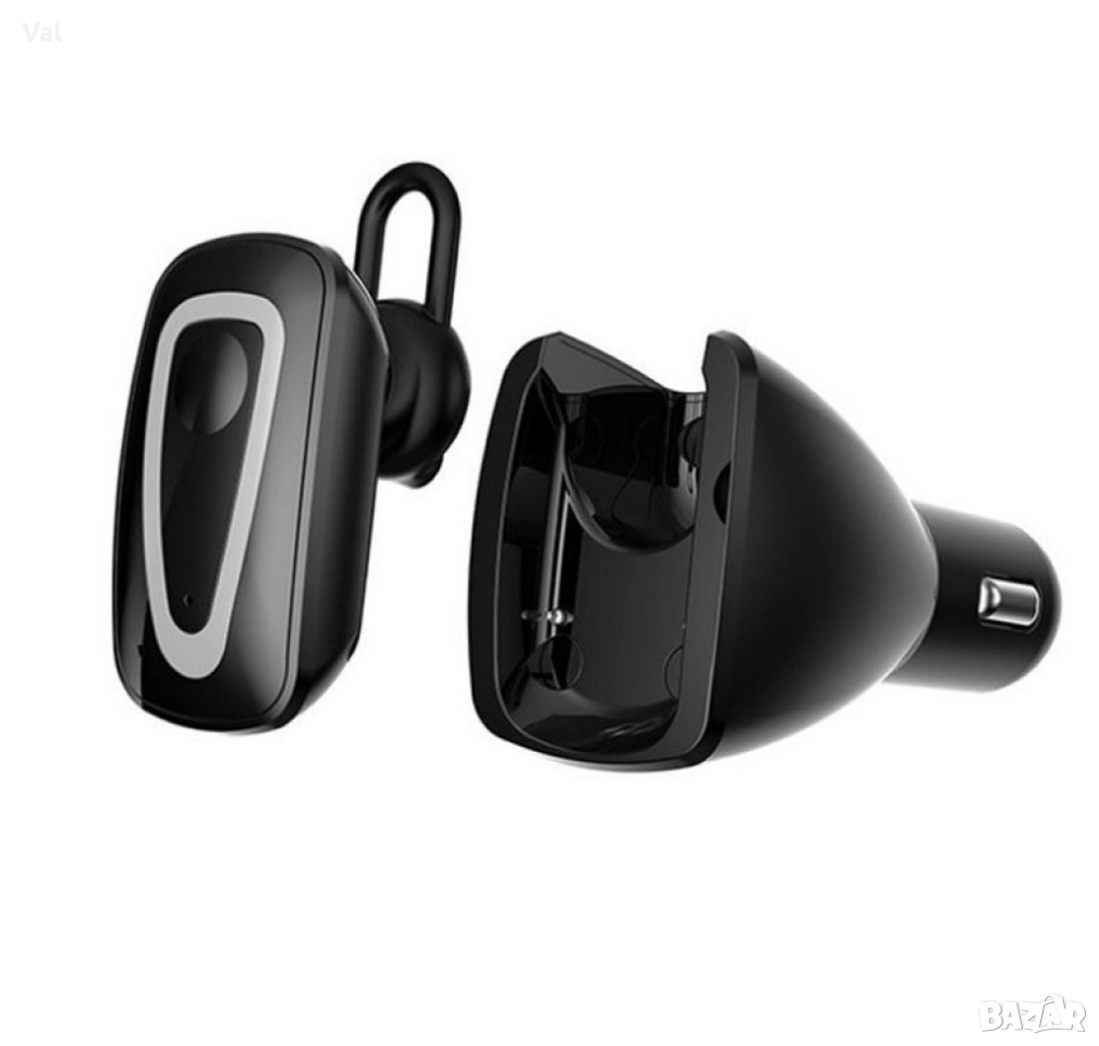 Безжични слушалки с USB зарядно за кола, снимка 1