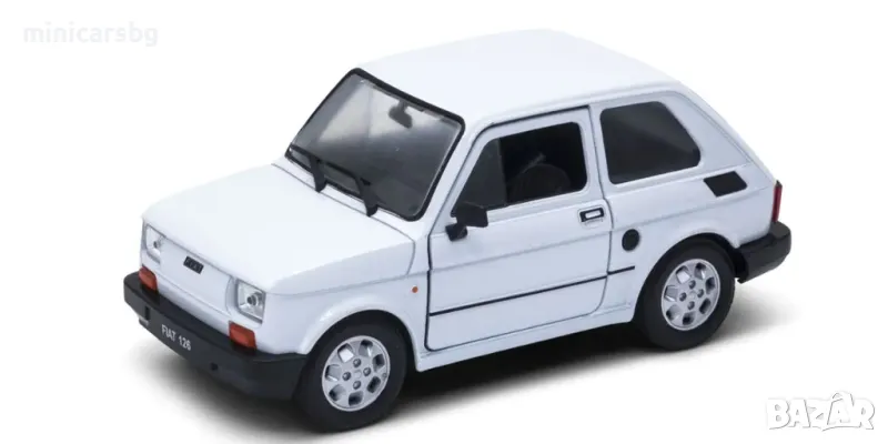 1:24 Метални колички: Polski Fiat 126 - Welly, снимка 1