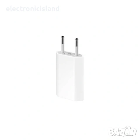 Комплект оригинален кабел Apple MD818FE/A USB A to Lightning 1м + зaрядно Apple Power adapter 5W, снимка 3 - Аксесоари за Apple - 53924564
