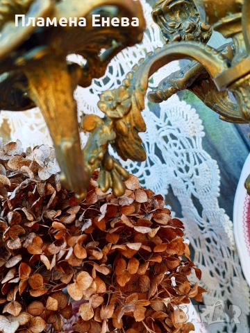 Антикварен бронзов свещник, снимка 6 - Антикварни и старинни предмети - 53834340