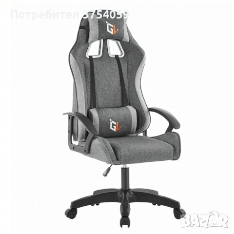 Ергономичен геймърски офис стол с лумбална и шийна опора – комфорт за игра и работа без умора, снимка 9 - Столове - 53075730