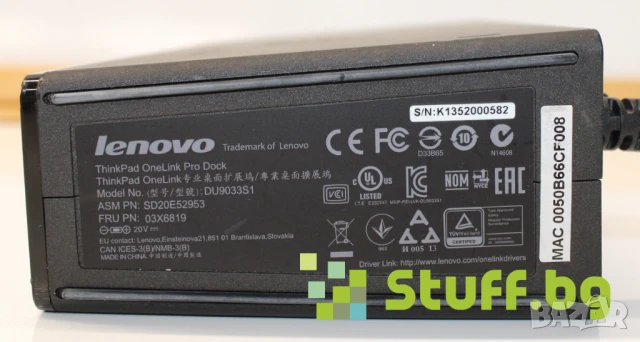 Докинг станция Lenovo ThinkPad OneLink Pro Dock, снимка 4 - Лаптоп аксесоари - 51118942