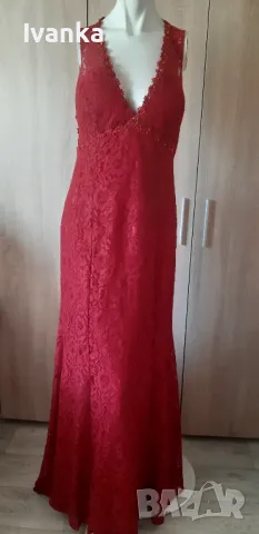 Официална Рокля с дантела , снимка 3 - Рокли - 50121454