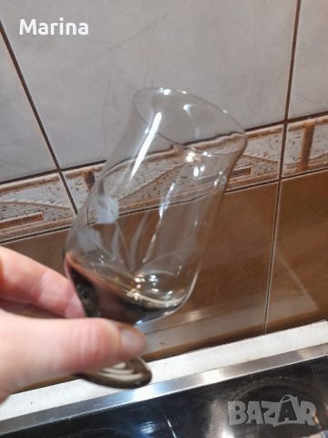 тънкостенни чаши черно стъкло, снимка 3 - Чаши - 45275915