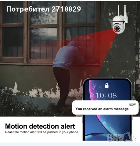 3 броя WiFi Камери за Наблюдение,  1080P HD, Външни, 4.0Х Зум, Видео Сигурност, ССТѴ IP Камера, снимка 5 - IP камери - 49551996