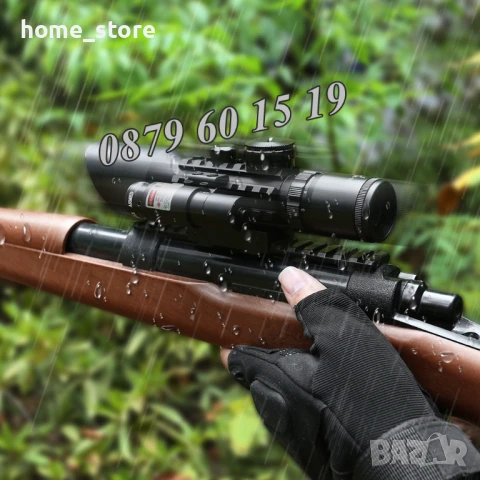 Оптика за пушка с лазерен прицел, оптически мерник 3-10x42Е, 10-22 мм, снимка 2 - Оборудване и аксесоари за оръжия - 50488399