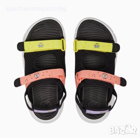 Юношески сандали Puma Evolve Sandal SPONGEBOB Jr, снимка 5 - Детски сандали и чехли - 46596914