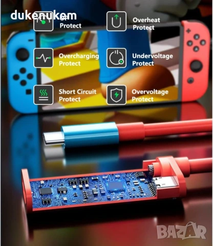 USB-C към HDMI адаптер за Nintendo Switch / OLED – 4K, 100W PD, снимка 5 - Кабели и адаптери - 53257115