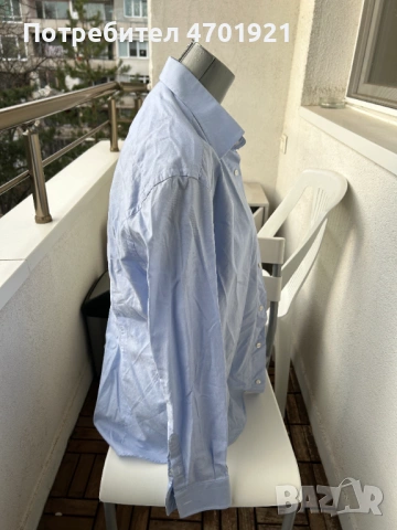 Мъжка синя риза МОNNI, снимка 16 - Ризи - 53136889