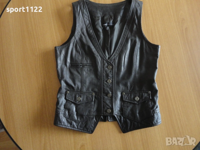 Arma/S/естествена кожа/дамски елек, снимка 3 - Елеци - 54054253