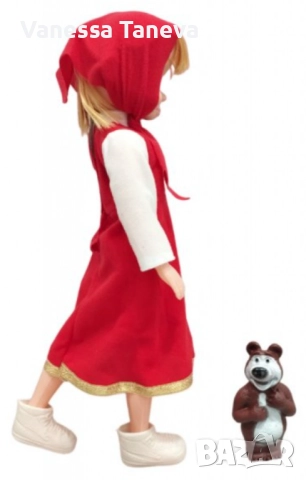 Голяма музикална детска кукла Маша от Маша и Мечокът 👧🎶🐻, снимка 5 - Музикални играчки - 52843087