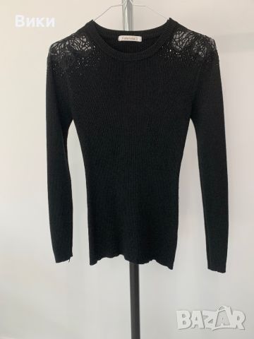 Красив дамски пуловер с дантела и камъни, снимка 4 - Блузи с дълъг ръкав и пуловери - 45747209