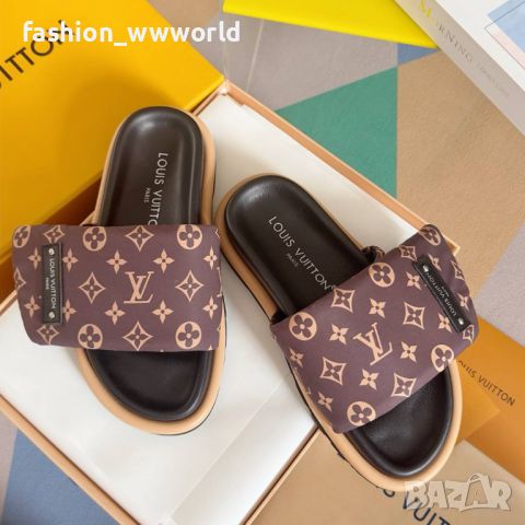 дамски Чехли LOUIS VUITTON-реплика, снимка 5 - Чехли - 45388966