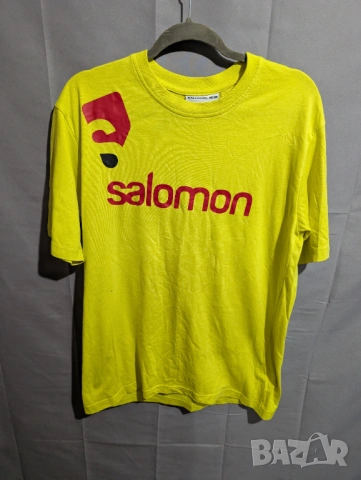 Salomon Cotton Poly  размер Л  памучна тениска , снимка 3 - Тениски - 53878398