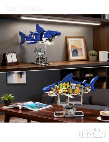 Конструктор Insoon - Механична акула, 687 части, снимка 6 - Конструктори - 53687751