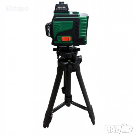 4D Лазерен Нивелир с 16 Линии (Четири Точков), Самонивелиращ се, със Зелен Лазер с тринога, снимка 3 - Други стоки за дома - 52716115