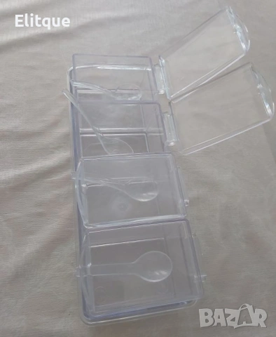 Контейнери за съхранение на подправки Crystal Seasoning Box, снимка 2 - Други - 53376630