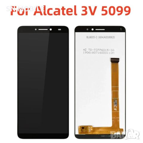 Дисплей за Alcatel 3V / 5099 черен, снимка 1 - Резервни части за телефони - 46188591