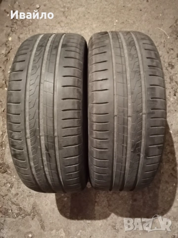 Продавам 2 броя летни гуми 205.55.16 на 1 сезон дот 2021 Hankook 