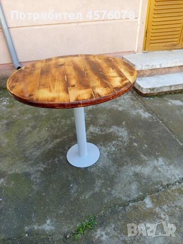 маси с нови стойки и дървени плотове, снимка 5 - Други стоки за дома - 54227074