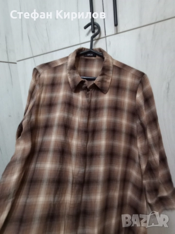 Памучна дълга риза , снимка 3 - Ризи - 52329018