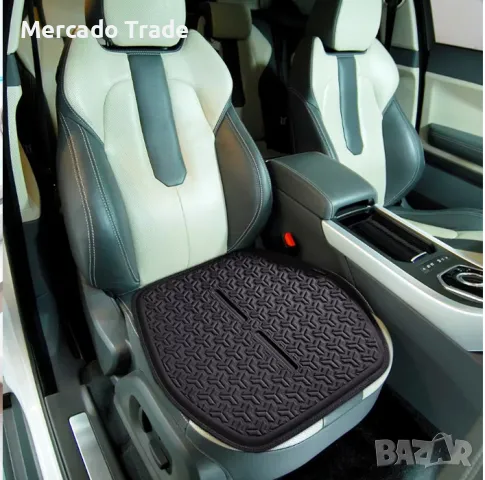 Универсална дишаща подложка Mercado Trade, протектор за седалка на кола, Черен, снимка 3 - Аксесоари и консумативи - 50057071