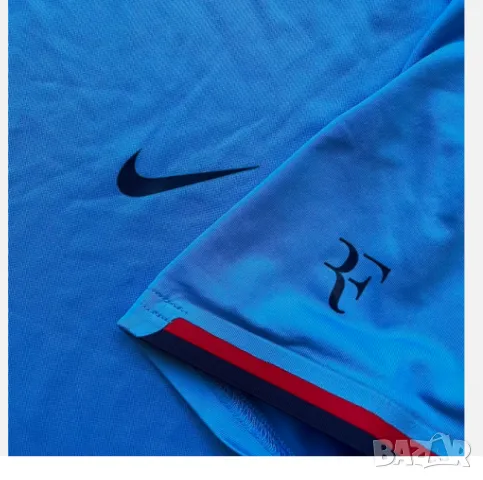 тениска Nike Roger Federer RF 2012 US Open Crew Tennis Shirt ON Vapor Uniqlo Rafa Nadal  размер Л , снимка 3 - Тениски - 49716580