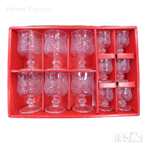 Комплект чаши за вино и ракия - 12бр, снимка 2 - Чаши - 52561855