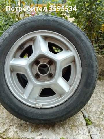 Лети джанти 14 цола (4х100) с гуми, подходящи за Опел и Рено + 2 бр гуми, снимка 3 - Гуми и джанти - 53940265