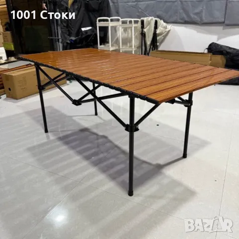 Къмпинг Маса с Подвижен Алуминиев Плот , снимка 1