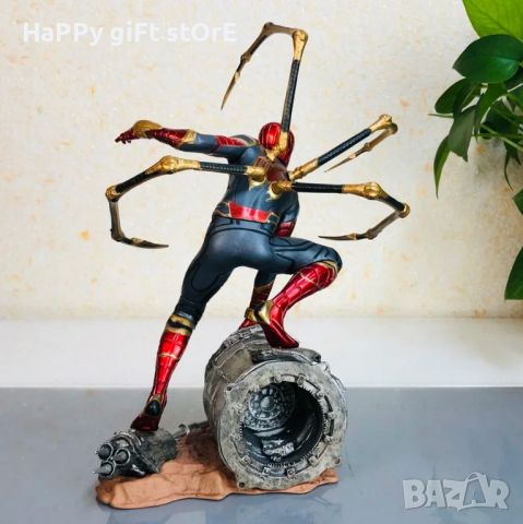 Статуетка Marvel: Спайдър-Мен - Spider Man (hero Collection), екшън фигура 24 cm , снимка 10 - Фигурки - 46481457