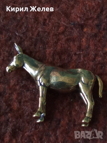 Малка бронзова фигурка на магаре 51711, снимка 7 - Колекции - 53752393