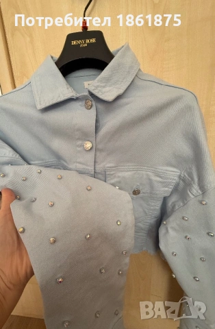 Сет от деним в небесно син цвят, снимка 2 - Комплекти - 54242944