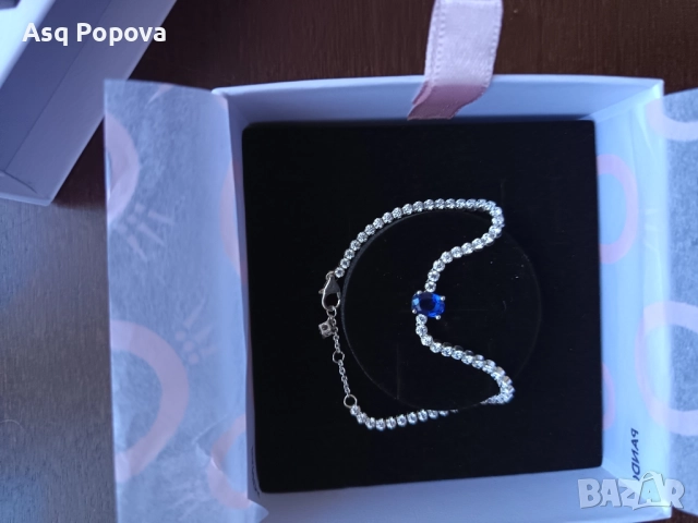 Pandora гривна tennis 925 сребро, снимка 2 - Гривни - 52501425