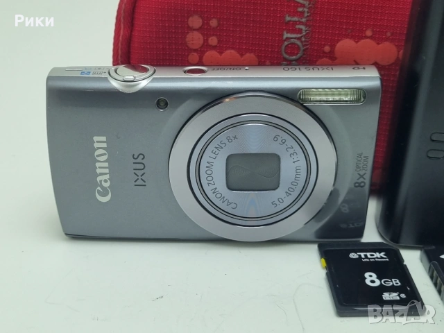 Canon IXUS 160 20.0MP Digital Compact Camera Silver 8x, снимка 2 - Фотоапарати - 53038740
