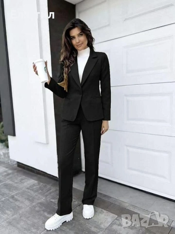 📌#Елегантен #костюм сако с панталон 95% полиестер 5% ликра Производител: Италия , снимка 4 - Костюми - 53501290