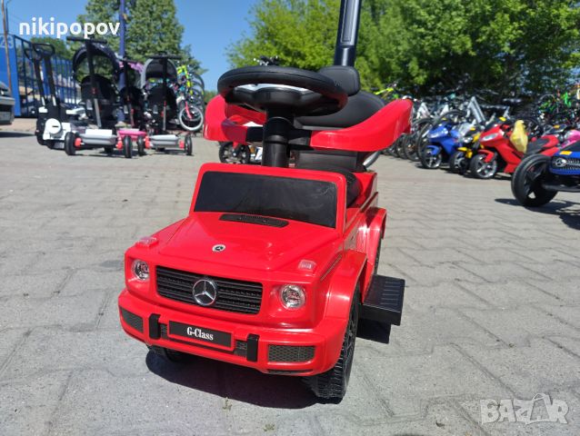 LORELLI кола за яздене с дръжка Mercedes-benz G350d червен, снимка 12 - Образователни игри - 45264101
