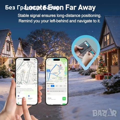 Нов Умен тракер за iPhone Find My ключове чанта паспорт 100dB антикражба, снимка 4 - Друга електроника - 53886537