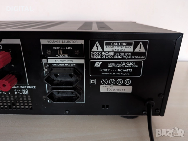 Усилвател  SANSUI AU-X301, снимка 6 - Ресийвъри, усилватели, смесителни пултове - 52803225