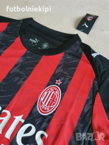 Милан титулярна тениска нов сезон 2025/26, снимка 5 - Спортни дрехи, екипи - 46281742