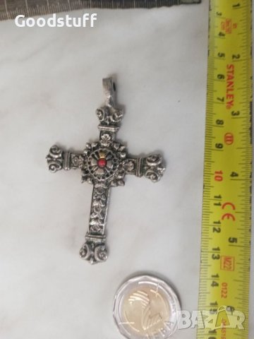 Стар Кръст етно, фигурален, релефен

, снимка 2 - Антикварни и старинни предмети - 45673019