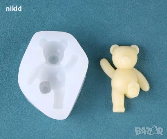 3d Мече с ритник силиконов молд форма фондан шоколад гипс пано декор свещ, снимка 2 - Форми - 49876441