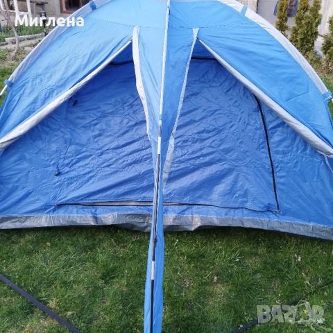 Шестоъгълна триместна двуслойна палатка, снимка 1 - Палатки - 45352543